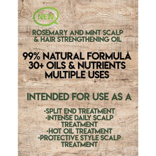 Load image into Gallery viewer, Rosemary Mint Scalp &amp; Hair Strengthening Oil - ThOlu Hair + Beauty